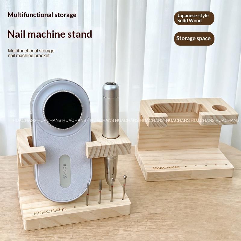 Home Improvement House - Portable Wooden Nail Drill Bits Holder