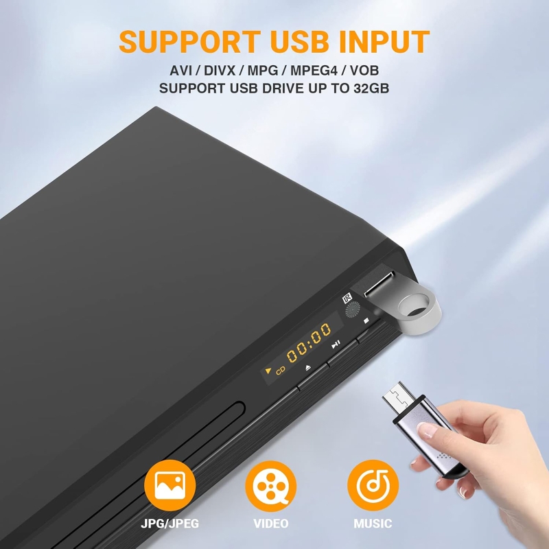 DVD Player 1080P HD Discs Play - Home Improvement Dvd 评论和价格