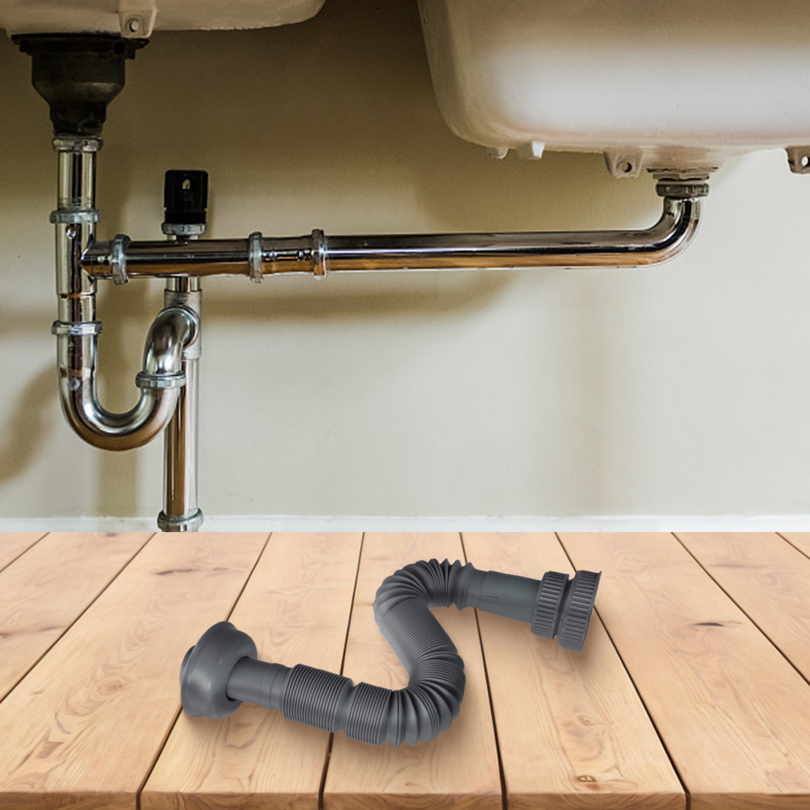 Kitchen Sink Drain Pipe Expand - Home Improvement K&B Construction 评论和价格
