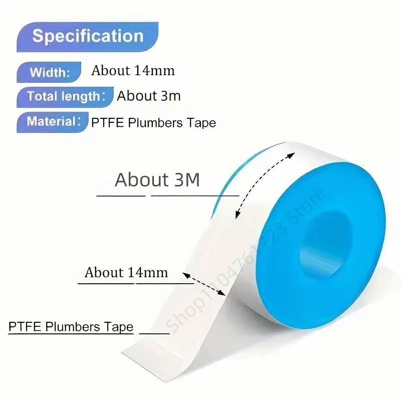 1/5Pcs PTFE Water Pipe Tape Oi - Plumbing Tape Ptfe 评论和价格