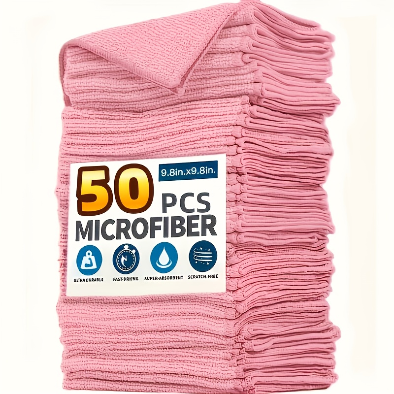 1-50Pcs Light Pink Microfiber  - Home Improvement K&B Construction 评论和价格