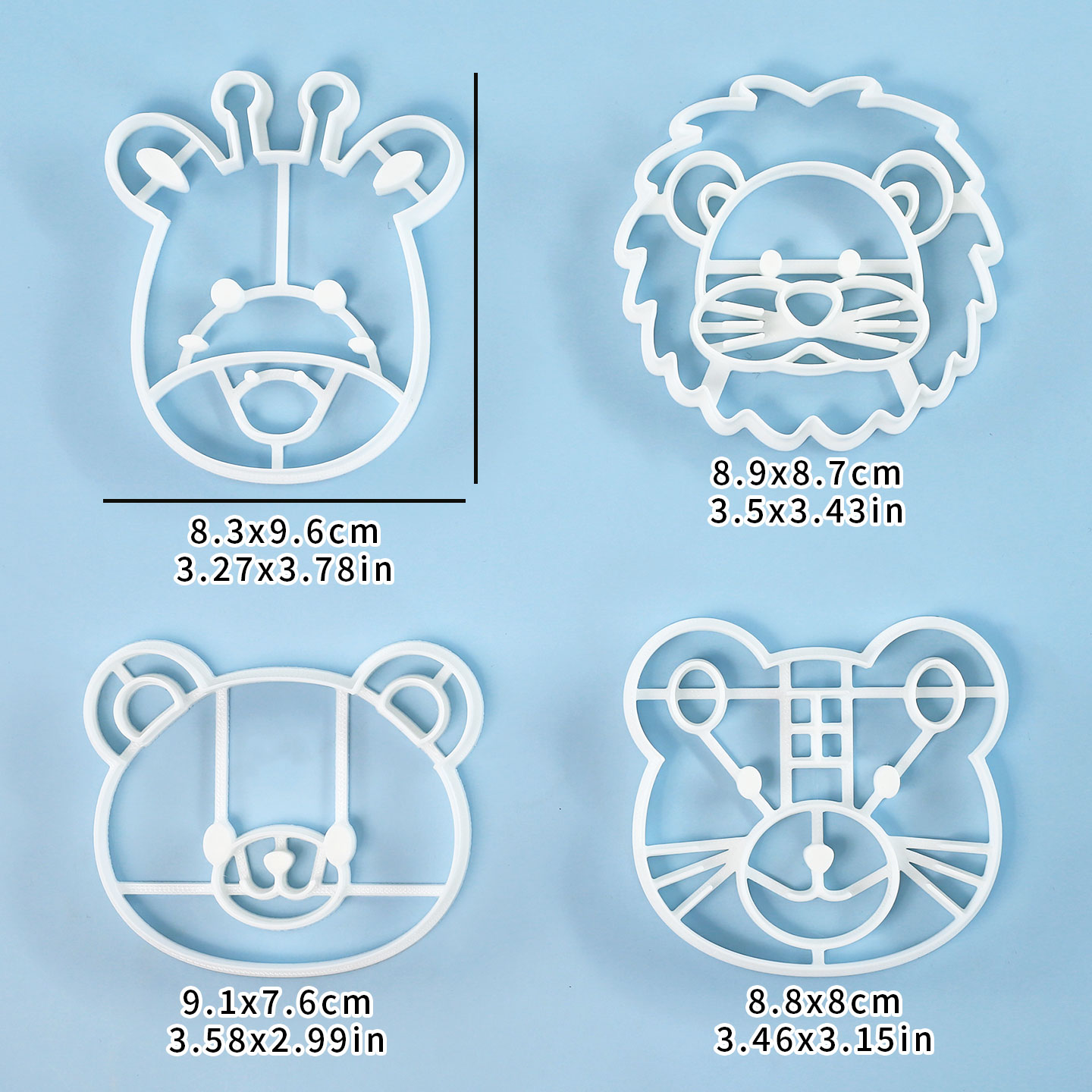 4 Pcs Animal Cookie Cutters Se - Home Improvement House 评论和价格