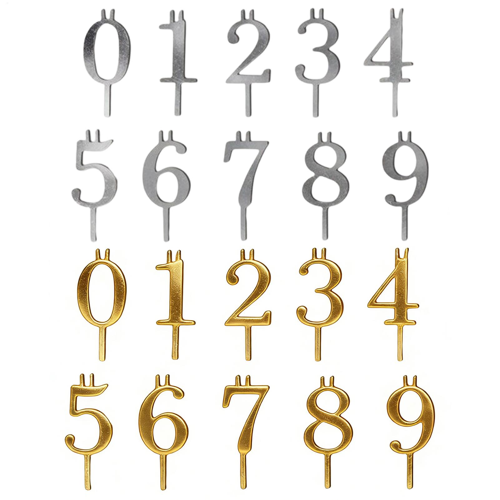 10pcs 0-9 Number Cake Toppers  - Home Improvement House 评论和价格